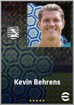 Kevin Behrens eFootball 2026 player card, 72 OVR CF