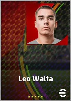 Leo Walta eFootball 2026 player card, 69 OVR AMF