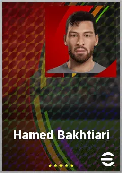 Hamed Bakhtiari eFootball 2026 player card, 65 OVR CB