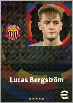 Lucas Bergström eFootball 2026 player card, 68 OVR GK