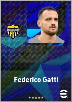 Federico Gatti eFootball 2026 player card, 76 OVR CB