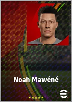 Noah Mawéné eFootball 2026 player card, 64 OVR CMF