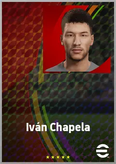 Iván Chapela eFootball 2026 player card, 68 OVR LWF