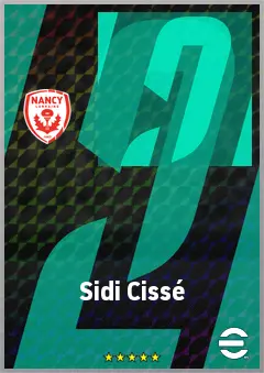 Sidi Cissé eFootball 2026 player card, 63 OVR RWF