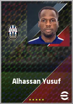 Alhassan Yusuf eFootball 2026 player card, 73 OVR CMF