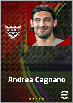 Andrea Cagnano eFootball 2026 player card, 69 OVR LB