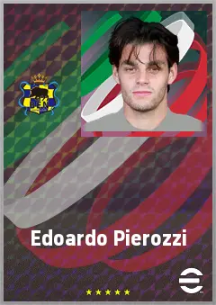 Edoardo Pierozzi eFootball 2026 player card, 69 OVR RB