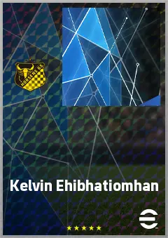 Kelvin Ehibhatiomhan eFootball 2026 player card, 67 OVR CF