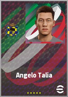 Angelo Talia eFootball 2026 player card, 67 OVR DMF