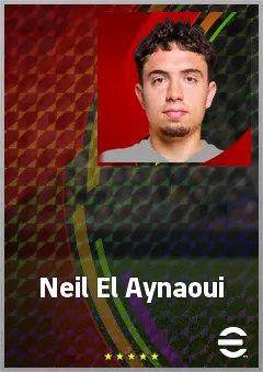 Neil El Aynaoui eFootball 2026 player card, 73 OVR CMF