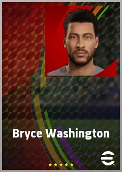 Bryce Washington eFootball 2026 player card, 69 OVR CB