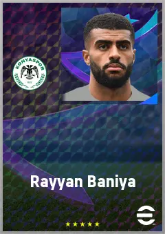 Rayyan Baniya eFootball 2026 player card, 70 OVR CB