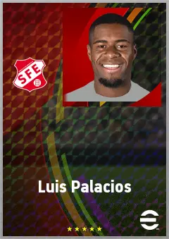 Luis Palacios eFootball 2026 player card, 69 OVR RWF