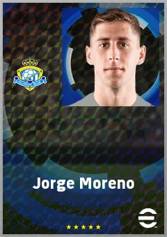 Jorge Moreno eFootball 2026 player card, 68 OVR CB