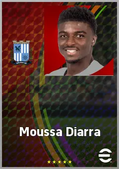 Moussa Diarra eFootball 2026 player card, 67 OVR CB