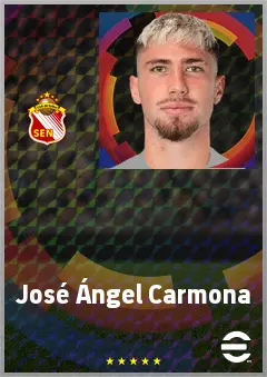 José Ángel Carmona eFootball 2026 player card, 75 OVR RB