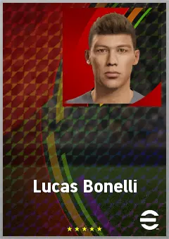 Lucas Bonelli eFootball 2026 player card, 63 OVR GK