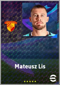 Mateusz Lis eFootball 2026 player card, 72 OVR GK
