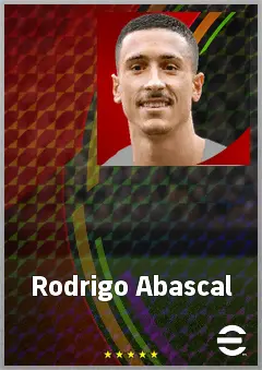 Rodrigo Abascal eFootball 2026 player card, 71 OVR CB