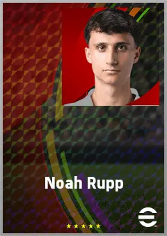 Noah Rupp eFootball 2026 player card, 65 OVR CMF