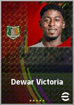 Dewar Victoria eFootball 2026 player card, 68 OVR CMF