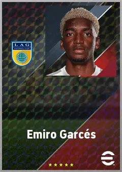 Emiro Garcés eFootball 2026 player card, 71 OVR CB