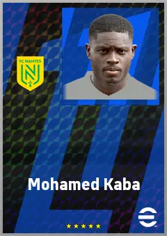 Mohamed Kaba eFootball 2026 player card, 70 OVR CMF