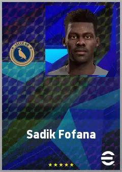 Sadik Fofana eFootball 2026 player card, 68 OVR DMF
