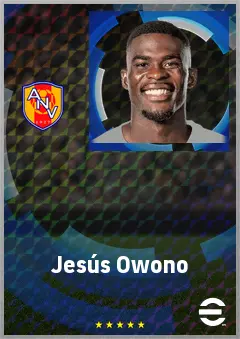 Jesús Owono eFootball 2026 player card, 68 OVR GK