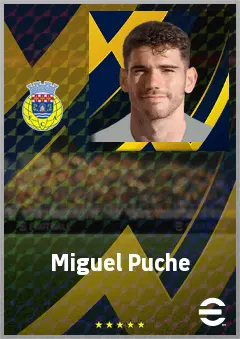 Miguel Puche eFootball 2026 player card, 68 OVR LWF