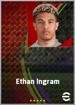 Ethan Ingram eFootball 2026 player card, 68 OVR RB