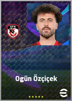 Ogün Özçiçek eFootball 2026 player card, 68 OVR DMF