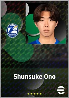 Ono Shunsuke eFootball 2026 player card, 64 OVR CB