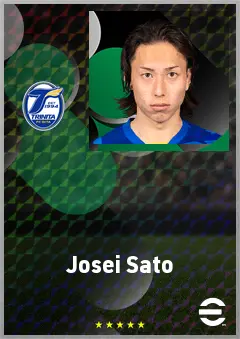 Sato Josei eFootball 2026 player card, 62 OVR AMF