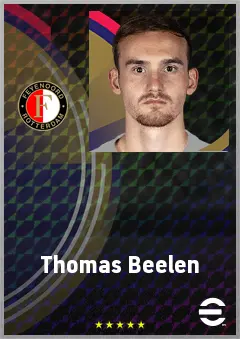 Thomas Beelen eFootball 2026 player card, 73 OVR CB