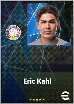 Eric Kahl eFootball 2026 player card, 71 OVR CB