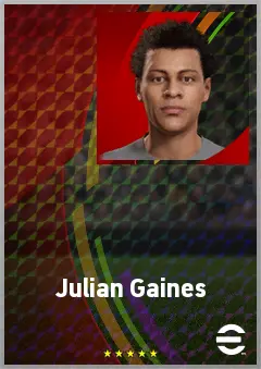 Julian Gaines eFootball 2026 player card, 66 OVR RB