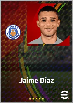 Jaime Díaz eFootball 2026 player card, 66 OVR RB