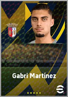Gabri Martínez eFootball 2026 player card, 73 OVR LWF