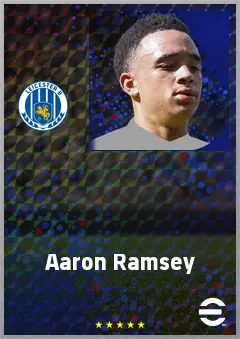 Aaron Ramsey eFootball 2026 player card, 71 OVR AMF