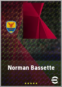 Norman Bassette eFootball 2026 player card, 69 OVR CF