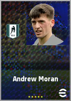 Andrew Moran eFootball 2026 player card, 69 OVR AMF