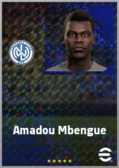 Amadou Mbengue eFootball 2026 player card, 70 OVR CB
