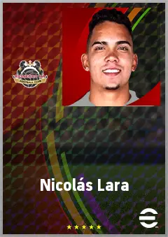 Nicolás Lara eFootball 2026 player card, 66 OVR CB