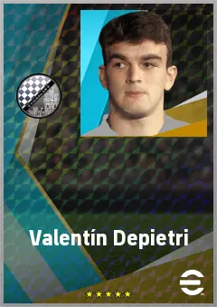 Valentín Depietri eFootball 2026 player card, 73 OVR SS