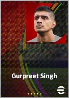 Gurpreet Singh eFootball 2026 player card, 69 OVR GK