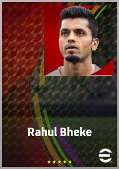 Rahul Bheke eFootball 2026 player card, 67 OVR RB