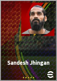Sandesh Jhingan eFootball 2026 player card, 69 OVR CB
