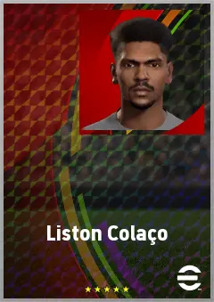 Liston Colaço eFootball 2026 player card, 67 OVR LMF