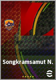 Songkramsamut N. eFootball 2026 player card, 61 OVR AMF